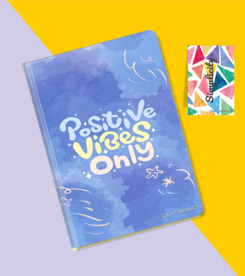 craft maniacs GLUEBIND DIARY A5 Diary RULED 100 Pages(Multicolor)