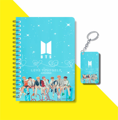 craft maniacs BTS 2023 NOTEBOOK COLLECTION A5 Note Book RULED 160 Pages(White)