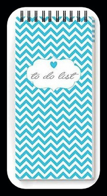 Nourish ToDo List Note Pad_DRY Regular Note Pad Ruled 50 Pages(BLUE CHEVRON)
