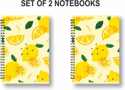 ROT RIX Wirebound journal A5 Diary Ruled 144 Pages(Multicolor, Pack of 2)