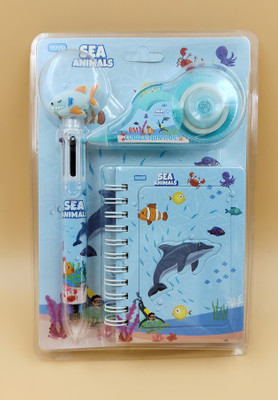 Paper Bear Sea Life Regular Diary Designer 80 Pages(Light Blue)