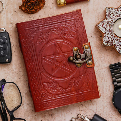 SHRIVACRAFTS Handmade Regular Diary unruled 200 Pages(Multicolor)