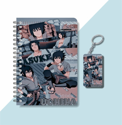 craft maniacs A5 NOTEBOOK + KEYCHAIN COLLECTION A5 Notebook RULED 160 Pages(Black, White)