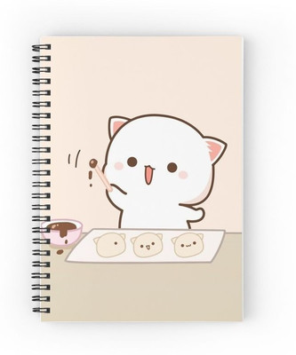 craft maniacs PEACH & GOMA COLLECTION A5 Notebook RULED 160 Pages(Multicolor)