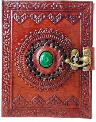 Dev Antique Hand Made Office Diary A5 Diary Unruled 100 Pages(Brown)