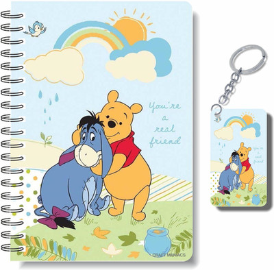 craft maniacs WINNIE THE POOH COLLECTION A5 Diary RULED 160 Pages(Multicolor)