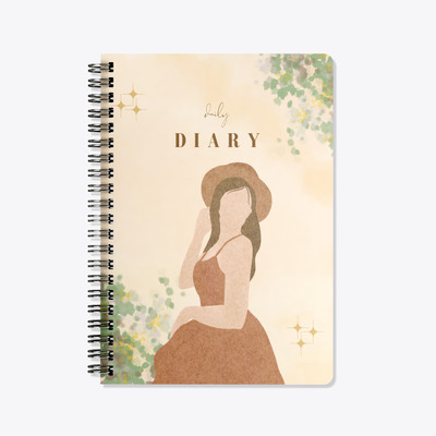 Scribbly Spiral Diary A5 Notebook Ruled, Unruled 60 Pages(MUTLICOLOUR)