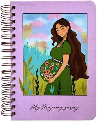 Bop Canvases Pregnancy Diary A5 Diary Printed 180 Pages(Multicolor)