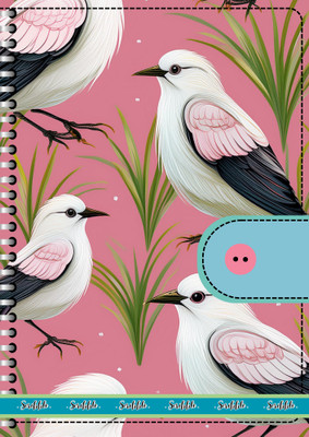 Scribble Thick 200 Pages with Bookmark A4 Notebook Ruled Single Line 200 Pages 60 Pages(White)