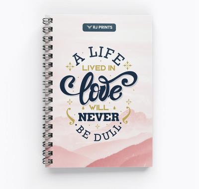 RJPRINTS motivation A5 Notebook Unruled 200 Pages(Multicolor)