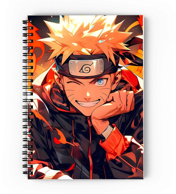 GIFTUATION Naruto Anime Vector Art 16 A5 Diary Unruled 160 Pages(Multicolor)