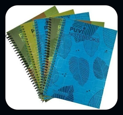 Puvi SPIRAL Notebook A4 Notebook RULED /LINE 350 Pages(Multicolor, Pack of 3)