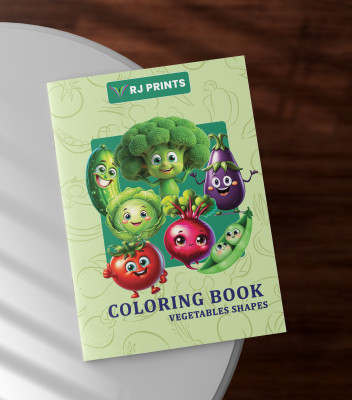 RJPRINTS Staple-Bound Coloring Book A4 Note Pad Plain 25 Pages(Multicolor, Pack of 5)