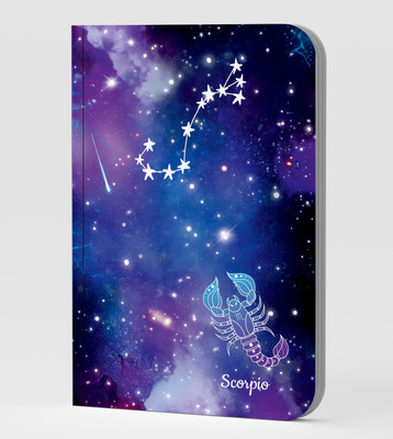 AccuPrints Zodiac sign notebook A5 Notebook Ruled 144 Pages(Blue)