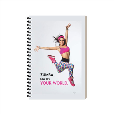 ESCAPER Jumba Like It's Fitness Diary Notebook Ideal Gift for Girls, Women A5 Diary Ruled 160 Pages(Jumba Like It's Your World)
