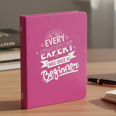 LofaPrints Inspirational Printed Diaries A5 Planner Rules 200 Pages(Pink)