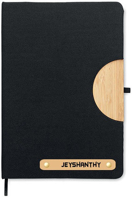 SY Gifts Book Marker A5 Diary Single Rule 100 Pages(Black)