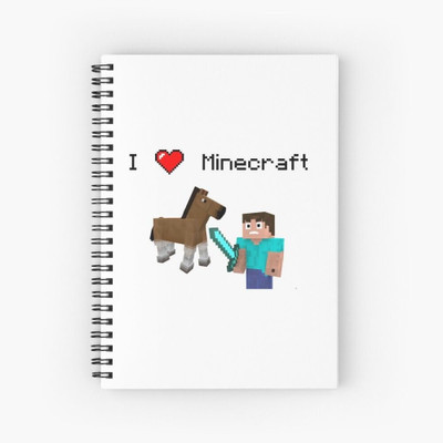craft maniacs MINECRAFT NOTEBOOK COLLECTION A5 Diary RULED 160 Pages(Black)