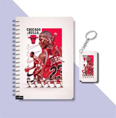 craft maniacs 2023 JORDAN DIARY + KEYCHAIN A5 Notebook RULED 160 Pages(Multicolor)