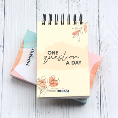 Mimikry One Question A Day Gratitude Journal for One Year | Self Care, A6 Journal Ruled 184 Pages(Multicolor)