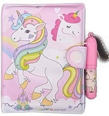 AGC Small Pocket Diary with Small Pen for Kids Stationery Set (pack of 1) A7 Diary Pig 60 Pages(Multicolor)