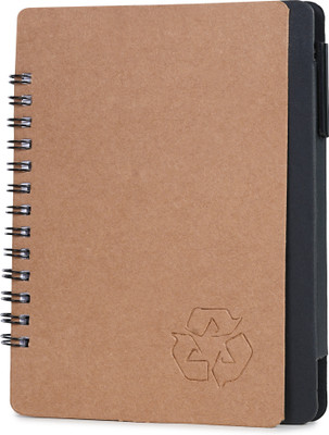 Print Panda Eco Friendly My to do Notebook A5 Notebook Ruled 120 Pages(Light Brown)