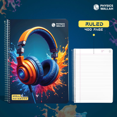 PW Ruling A4 Notebook Ruled 400 Pages(White)