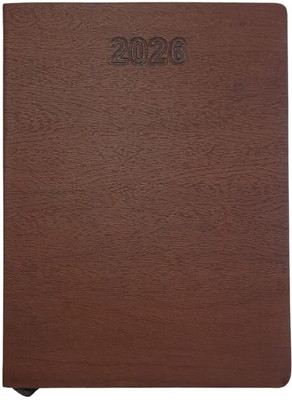 Good Luckfile Executive A5 Diary Unruled 365 Pages(Brown)