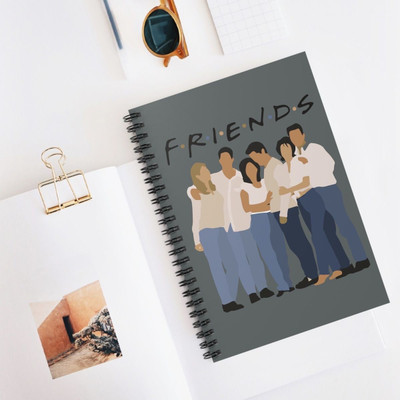 craft maniacs F.R.I.E.N.D.S NOTEBOOK A5 Diary RULED 160 Pages(Multicolor)