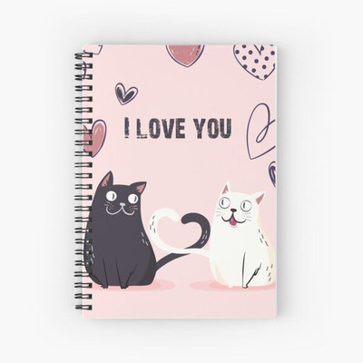 craft maniacs KITTY COLLECTION A5 Note Book RULED 160 Pages(Black)