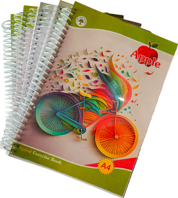 Aditya and krishna copy Spiral exercise book A4 Notebook Ruled 500 Pages(Multicolor, Pack of 5)