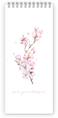 TimeWise Todo List Note Pad Regular Note Pad Unruled 60 Pages(Blossom)