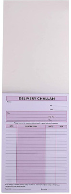 NOZOMI twisty pad A4 Delivery Challan ruled 150 Pages(White, Pack of 6)