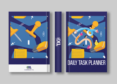ONE XL INFO LLP Daily Task Planner A5 Journal Ruled 104 Pages(Multicolor)