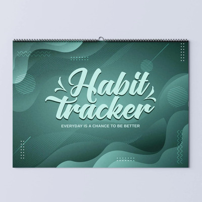 Hippie Toobi Habit Tracker for Goal Tracking Assorted Calendar 12 Months Healthy Habit Building 12 Pages(Habit Tracker Circle)