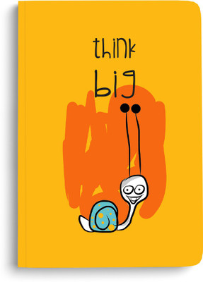 Doodle Monk Think Big Journal Notebook A5 Notebook Designed 96 Pages(Yellow)