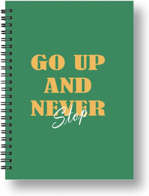 craft maniacs A5 A5 Notebook RULED 160 Pages(GO UP & NEVER STOP)