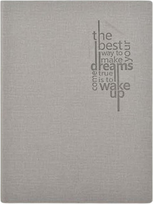 Pia Creations Motivational journal A5 Diary Single Line Ruled 192 Pages(Grey)