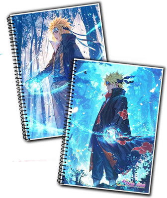NOTEme Spiral Binding A4 Notebook unruled 200 Pages(Multicolor, Pack of 2)