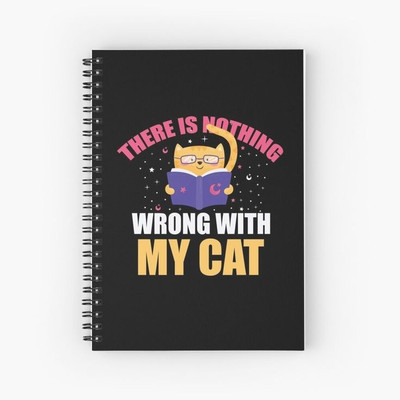 craft maniacs KITTY COLLECTION A5 Note Book RULED 160 Pages(Black)