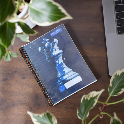 ABC Influence A4 Notebook Single Ruled 200 Pages(Transparent with hardcover, Multicolor, Mono colour, Pack of 5)