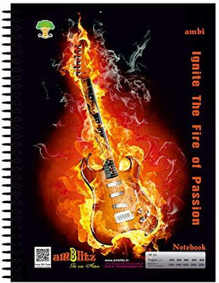 amblitz Spiral Notebook A4 Diary Ruled 500 Pages(Multicolor)