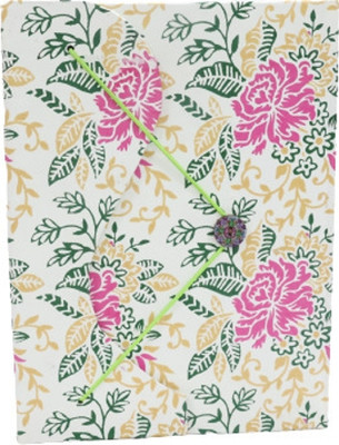 Sarar Aajeevika Handcrafted Gift Set Assorted Diary Unrulled 48 Pages(WHITE & PINK)