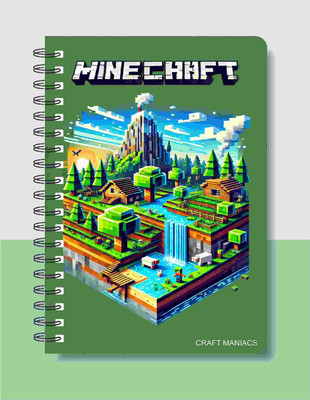 craft maniacs MINECRAFT DIARY A5 Diary RULED 120 Pages(Multicolor)