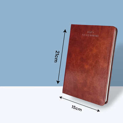 TORTUGA Hardbound notebook a5 120gsm diary, sketchbook, journal, A5 Notebook Unruled 160 Pages(Brown leather)