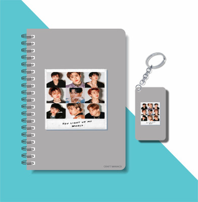 craft maniacs 2023 EXO DIARY + KEYCHAIN A5 Diary RULED 160 Pages(Multicolor)