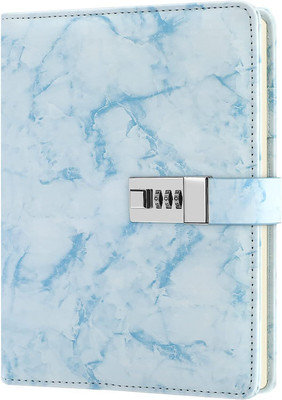 MANAKI ENTERPRISE Diary Regular Diary 200 Pages(Marble Blue)