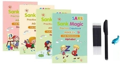 NKPR Magic Practice Copybook Book-size Organizer Ruled 40 Pages(Multicolor)