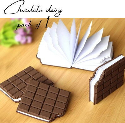 Extraposh Chocolate Shaped Notebook Diary very attractive dairy for kids Mini Diary unrulled 120 Pages(chocolate)