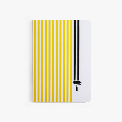The Journal Lab All-Purpose: 90 GSM Natural Shade Paper Flat-lay Opening Plain Pages A5 Notebook Plain 144 Pages(Paint Roller Plain)